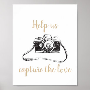 Poster Ajude-nos a capturar o sinal de casamento amoroso