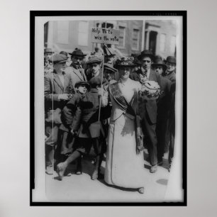 Poster Ajude-nos a ganhar o sufrágio das mulheres