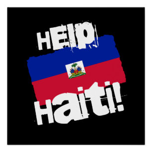 Póster Ajude o Haiti!