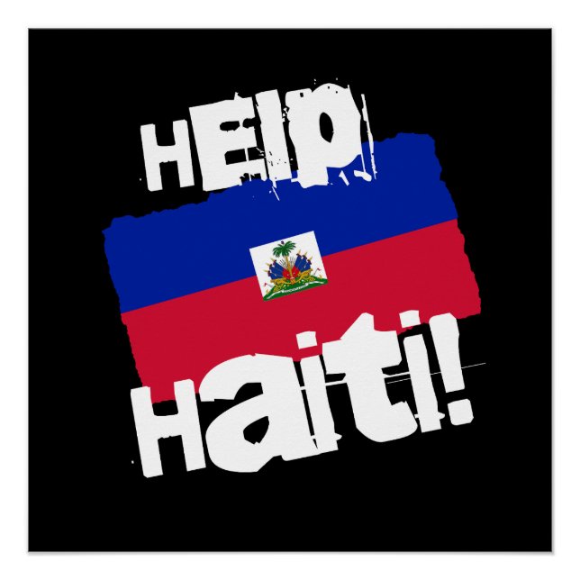 Póster Ajude o Haiti! (Frente)