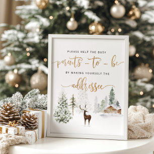 Poster Ajude os Pais Ocupados a Endereçar um Envelope