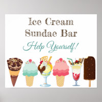 Ajude-se a Sorvete Sundae Bar