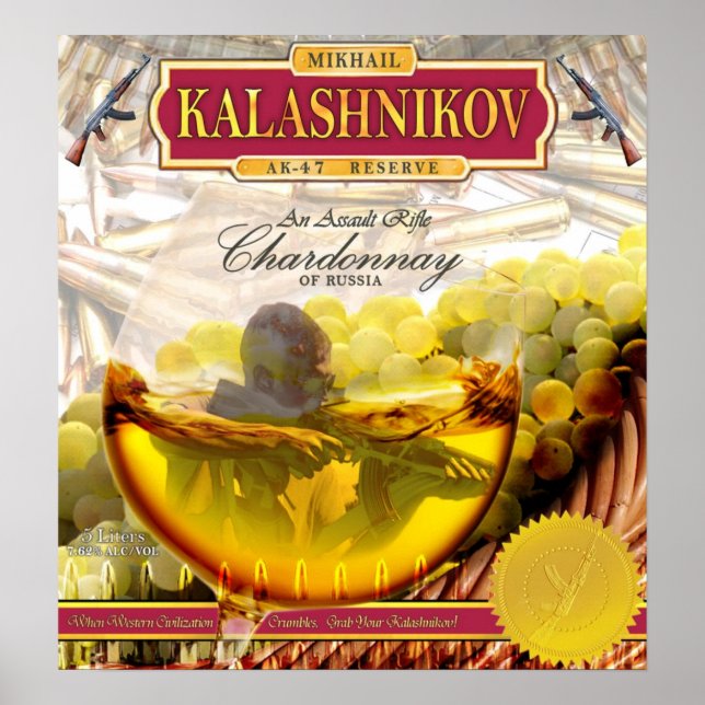 Poster AK-47 Chardonnay (Frente)