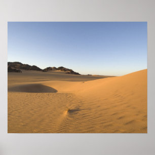 Poster Akakus, deserto do Saara, Fezzan, Líbia.