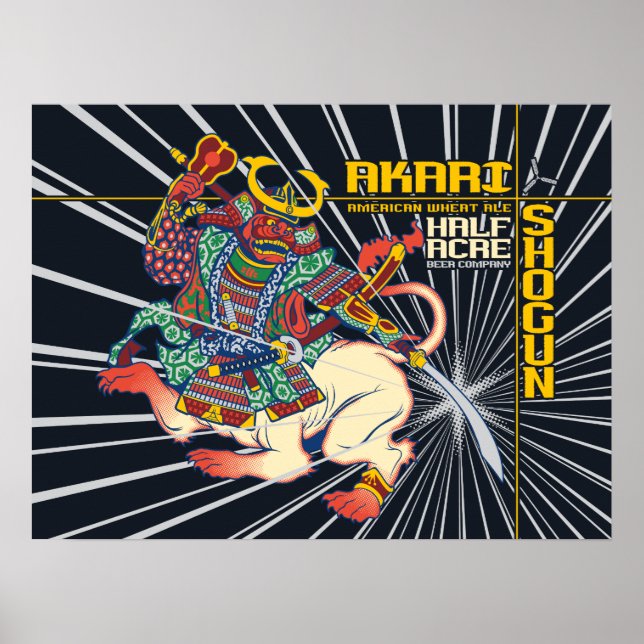 Póster Akari Shogun American Wheat Ale (Frente)