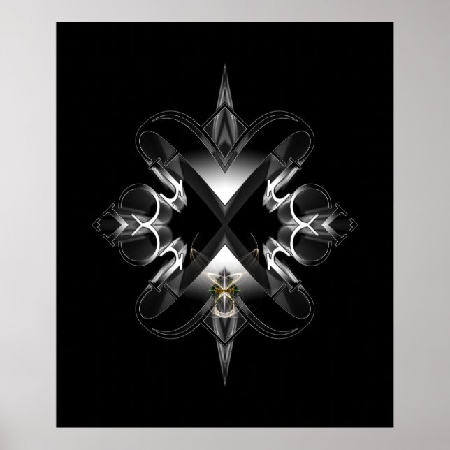 Poster Akcenled Emblem On Black by Xzendor7 (Frente)