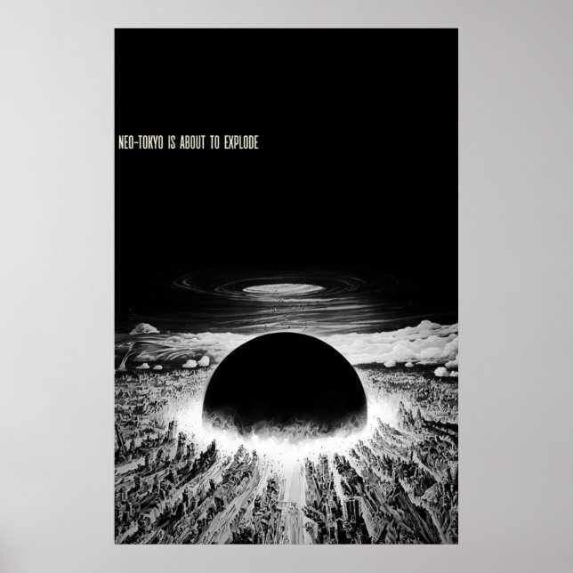 Poster Akira Neotokyo está prestes a explodir (Frente)