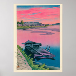 Poster Akita Tsuchizaki por Kawase Hasui