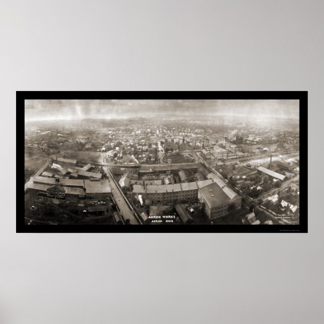 Poster Akron Works Ohio Photo 1907 (Frente)