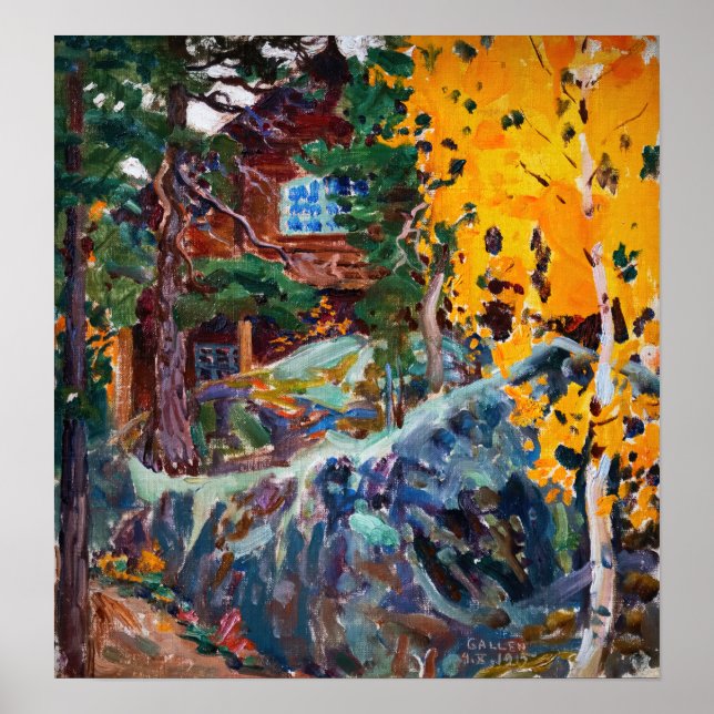 Poster Akseli Gallen-Kallela - Kalela no outono (Frente)