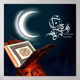 Poster Al Adha e Fitr de Ramadan islâmicos