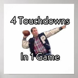 Poster Al Bundy 4 Touchdowns em 1 Jogo
