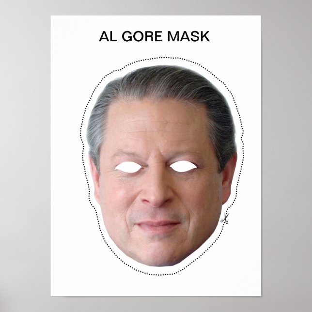 Póster Al Gore Mask (Frente)