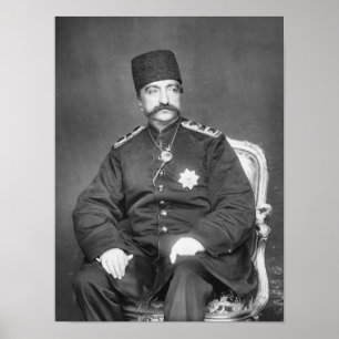 Póster Al-Ruído Shah Qajar de Naser de Persia
