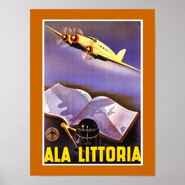 Poster Ala Littoria (Frente)