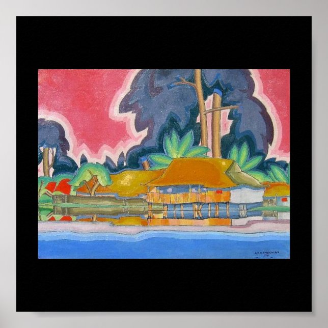 Póster Ala Wai, Honolulu por Arman Manookian c. década de (Frente)