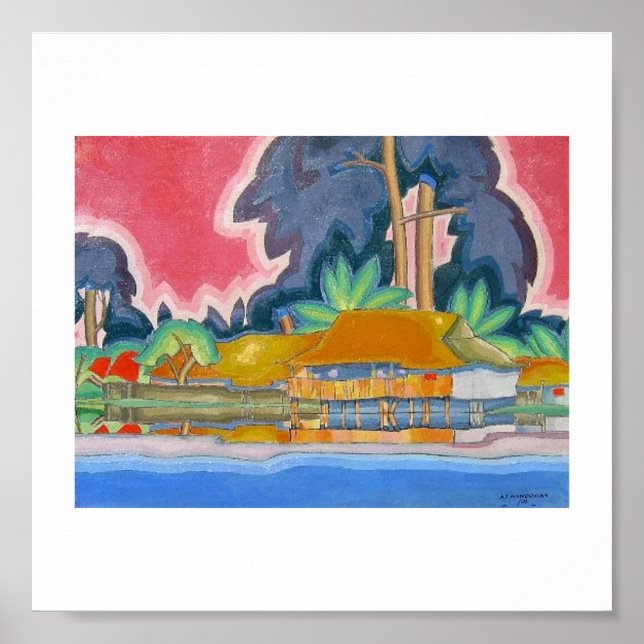 Póster Ala Wai, Honolulu por Arman Manookian c. década de (Frente)