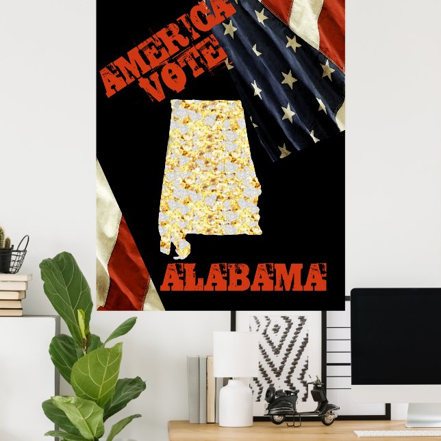 POSTER ALABAMA (Escritório em casa)