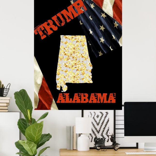 POSTER ALABAMA  (Escritório em casa)