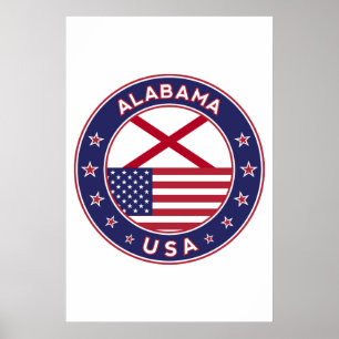 Poster Alabama, Estados Unidos, Alabama