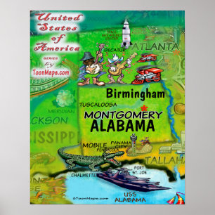 Póster Alabama EUA