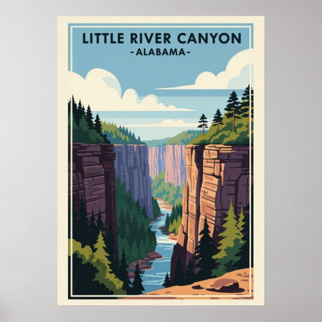 Poster Alabama Little River Canyon V01 (Frente)