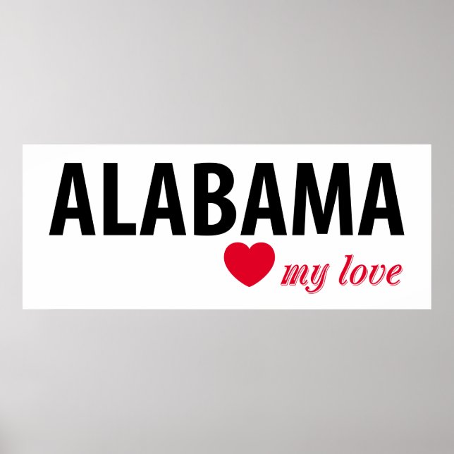 Póster Alabama, meu amor (Frente)