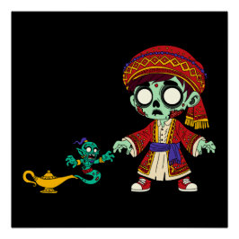 Póster Aladim Zumbi & Gênio Zumbi