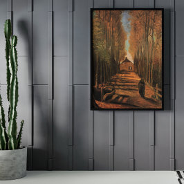 Póster Alameda de Choupos no Outono por Vincent van Gogh