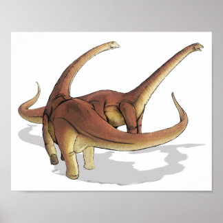 Póster Alamosaurus sanjuanensis - Carteira do Dinossauro
