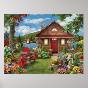 Poster Alan Giana "Lakeside Retreat"