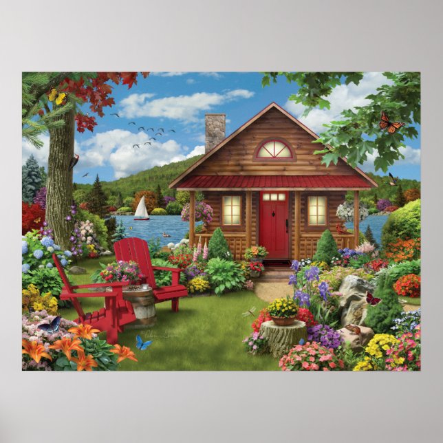 Poster Alan Giana "Lakeside Retreat" (Frente)