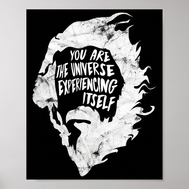 Poster Alan Watts você é o Universo experimentando a si m (Frente)