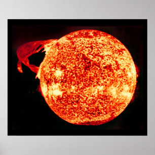 Póster Alargamento solar - foto tomada de Skylab