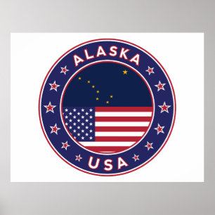 Poster Alasca, Estados Unidos