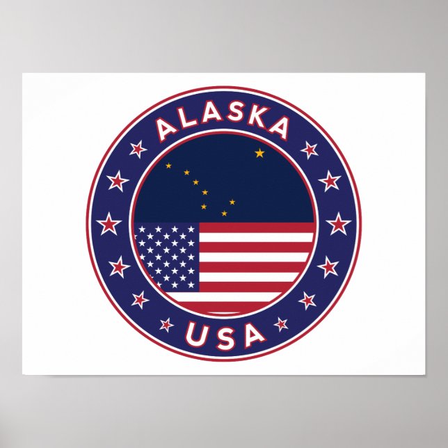 Poster Alasca, Estados Unidos (Frente)