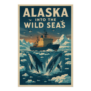 Póster Alasca - No Mar Selvagem