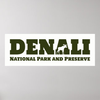Póster Alasca. Parque Nacional Denali e Reserva