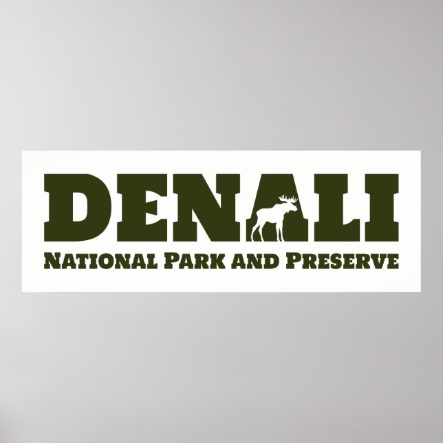 Póster Alasca. Parque Nacional Denali e Reserva (Frente)