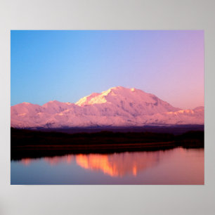 Póster Alasca, Parque Nacional Denali, Mt. McKinley em
