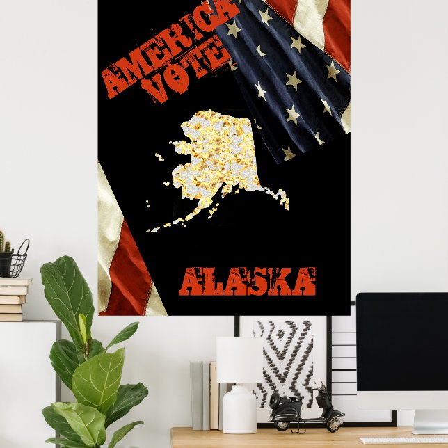 POSTER ALASKA (Escritório em casa)