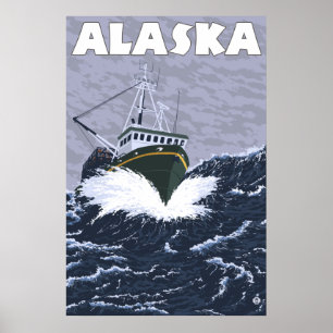 Póster Alaska - Crab Boat