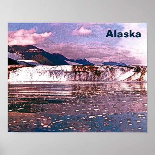 Póster Alaska Glacier (Frente)