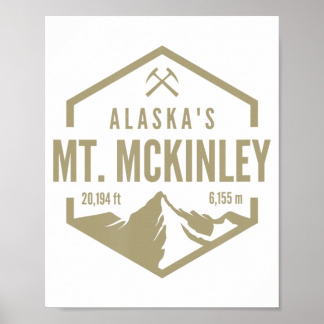 Poster Alaska Mt McKinley  (Frente)