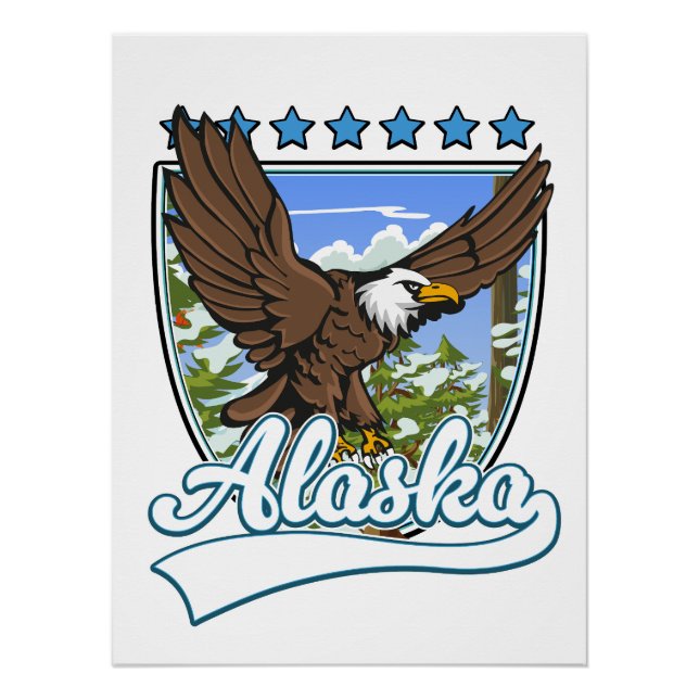 Póster Alaska Viagem Patch (Frente)