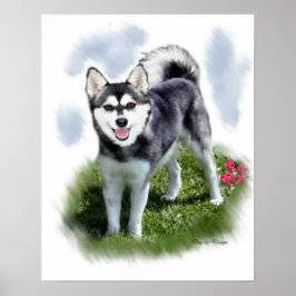 Póster Alaskan Klee Kai Art