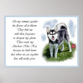 Póster Alaskan Klee Kai Art