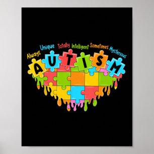Poster Alavancagem Colorida do Coração Quebra-cabeça