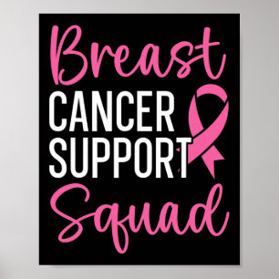 Poster Alavances do Cancer de Mama em Esquadrão apoio ao