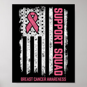 Poster Alavances do Cancer de Mama em Esquadrão apoio ao